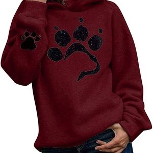 Dog Paw Print Hoodie